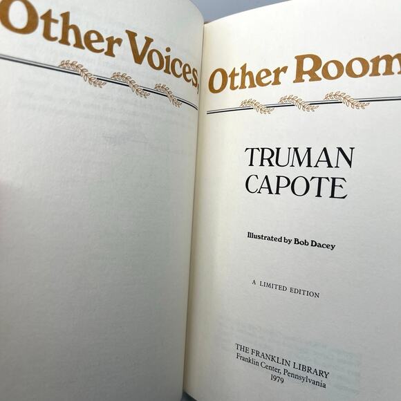 TRUMAN CAPOTE - Other Voice, Other Rooms -Franklin Library, Signed Ltd Ed, 1979 - Picture 12 of 13